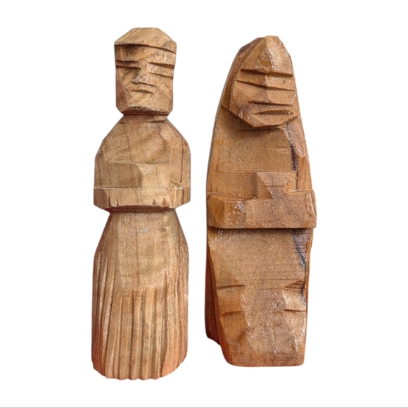 Vintage Hand Carved Olive Wood Nativity Set from the Holy Land Bethlehem 1900-50 - Picture 12 of 16